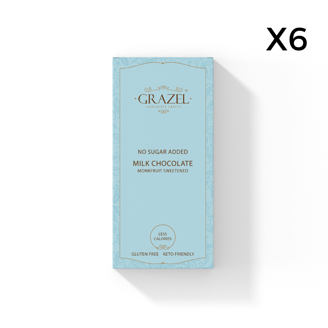 Bundle of 6 Sugar free Milk Chocolates