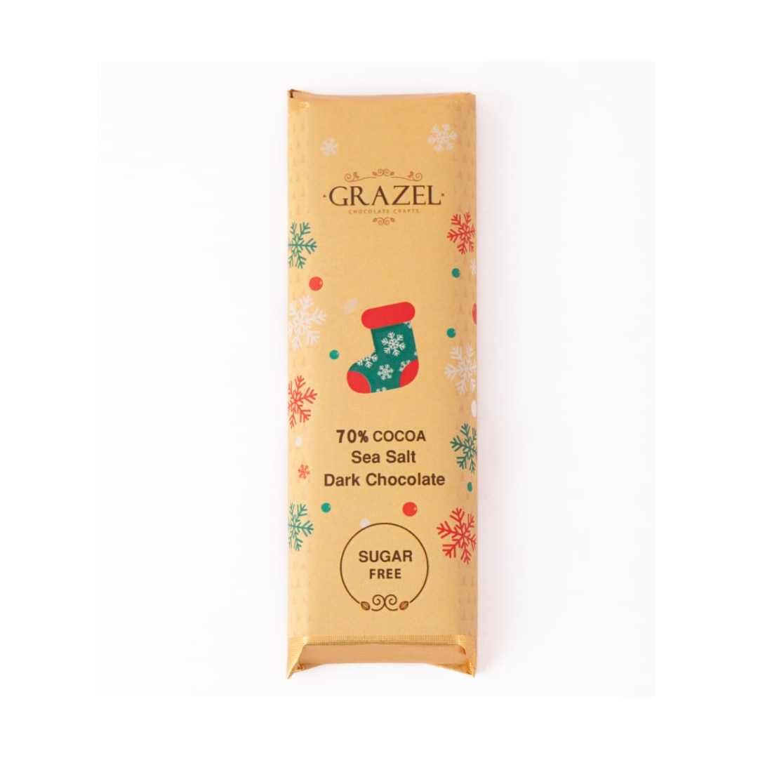 Sugar free Dark Chocolate & Sea Salt -Christmas Edition