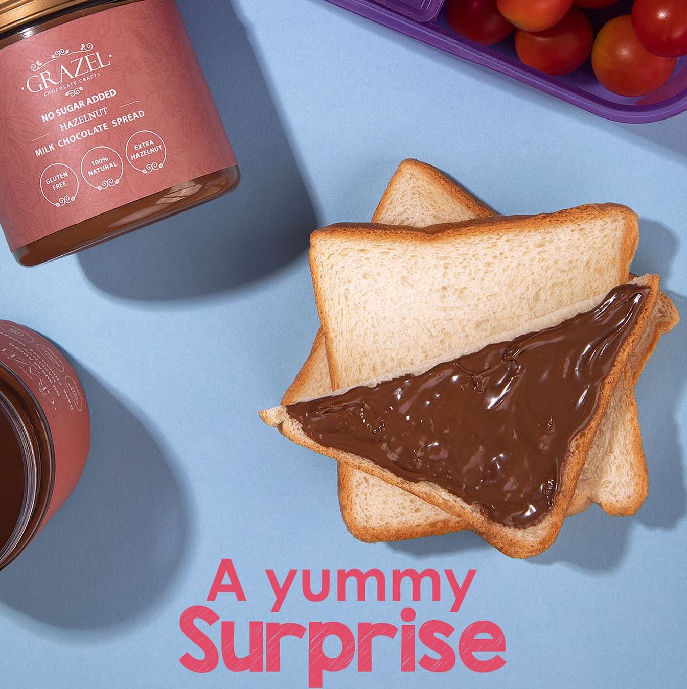 Bundle of 2 Sugar Free Milk Chocolate Spread - Hazelnut 285 gr