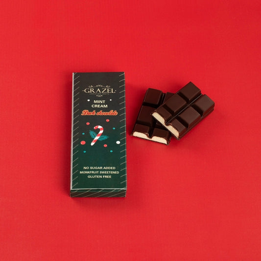 Sugar free Dark Chocolate with mint Cream - Christmas Edition