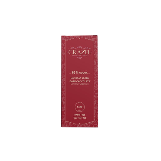 Sugar free Dark chocolate 85% Cocoa (Bundle of 5 bars)