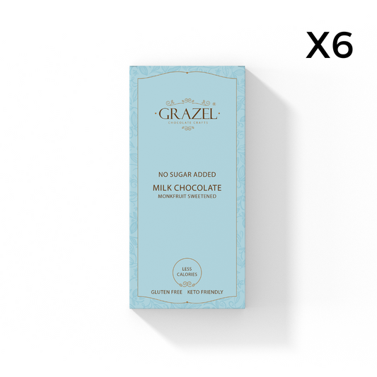 Bundle of 6 Sugar free Milk Chocolates