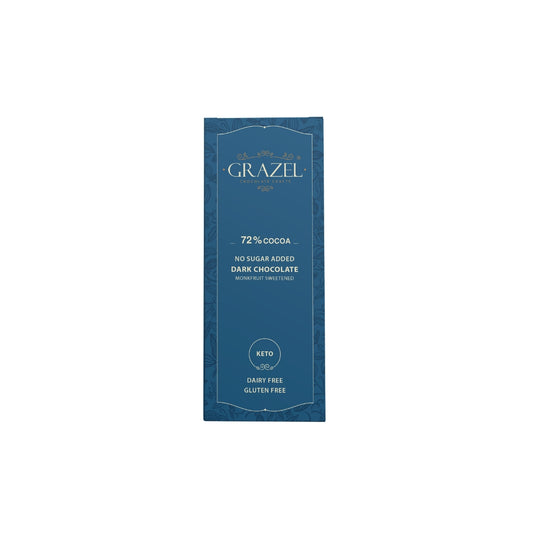 Sugar free Dark chocolate 72% Cocoa (Bundle of 5 bars)
