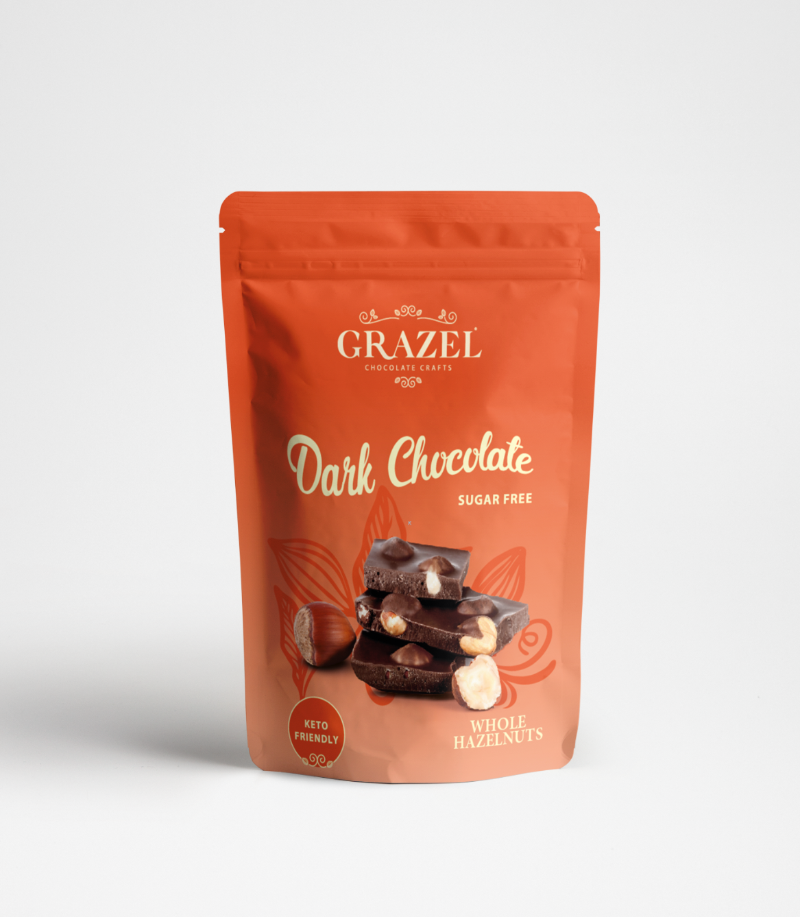 Sugar free Dark Chocolate Whole Hazelnut