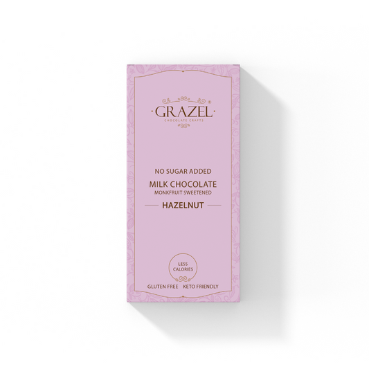 Sugar free Milk Chocolate - Hazelnut - Classic Bar