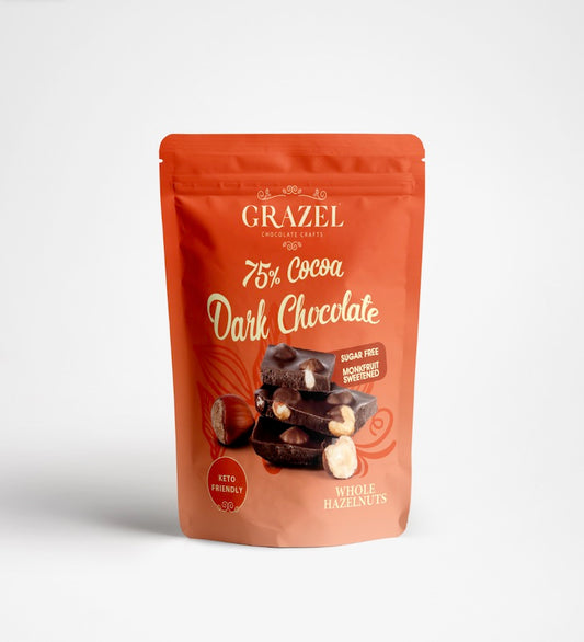 Sugar free Dark Chocolate Whole Hazelnut